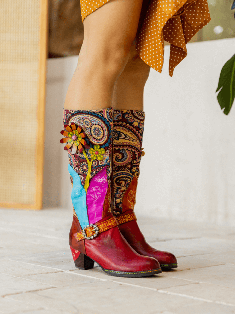 A Vintage Style Boots with Delicate Timeless Details