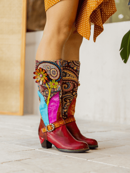 A Vintage Style Boots with Delicate Timeless Details