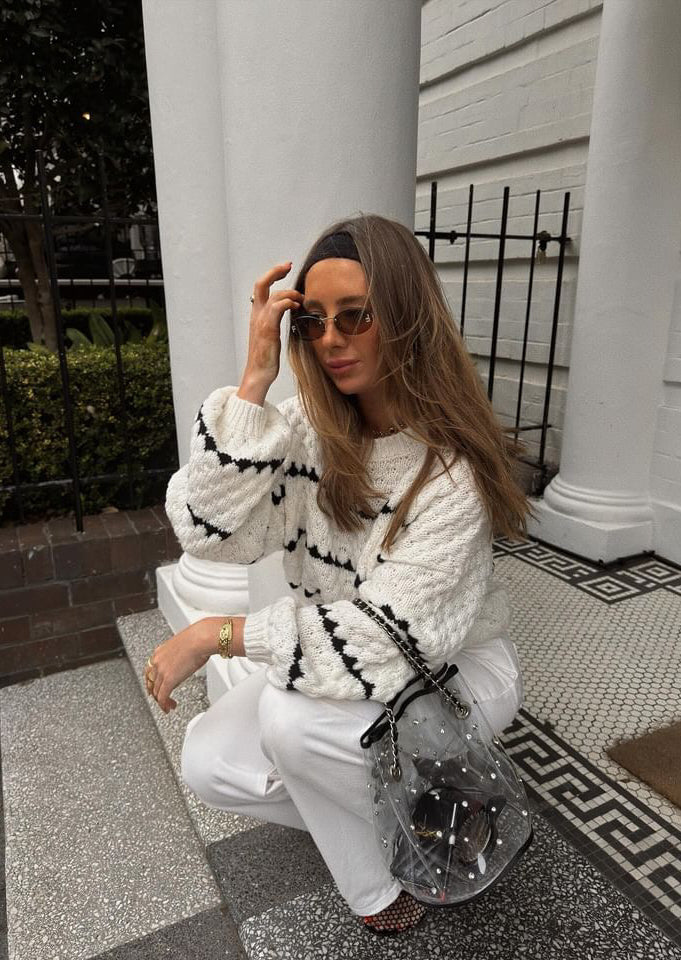 Vintage Inspired Sweater with a Contemporary Edge