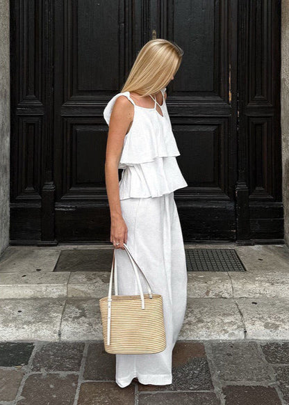 A Vintage Style Pants with Delicate Timeless Details