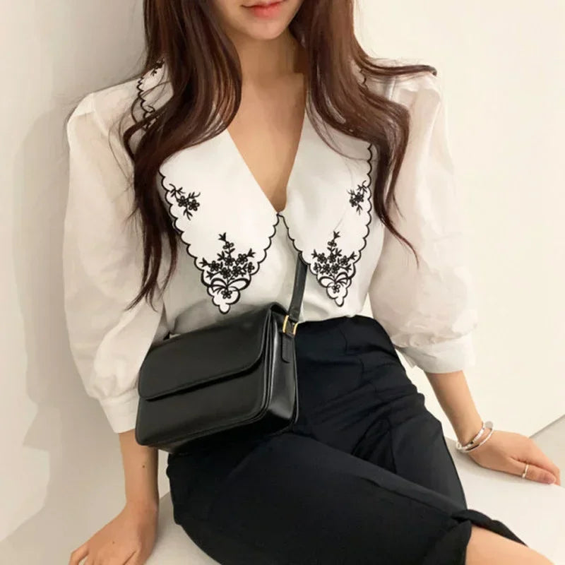 Vintage Inspired Blouse with a Contemporary Edge