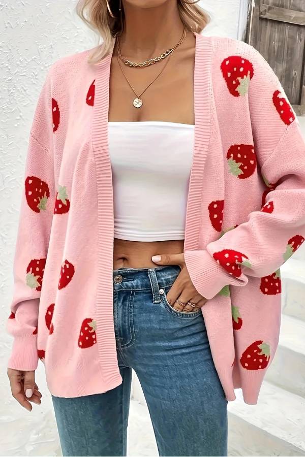 Well Tailored Cardigan with a Graceful Silhouette