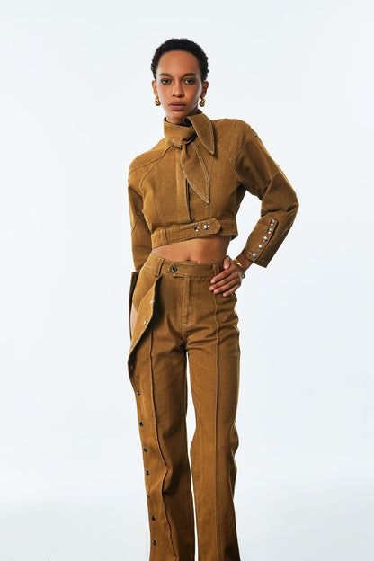 A Vintage Style Pants with Delicate Timeless Details