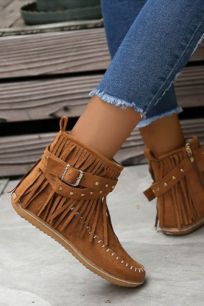A Vintage Style Boots with Delicate Timeless Details