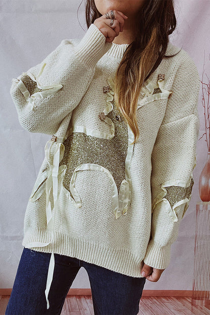 A Vintage Style Sweater with Delicate Timeless Details