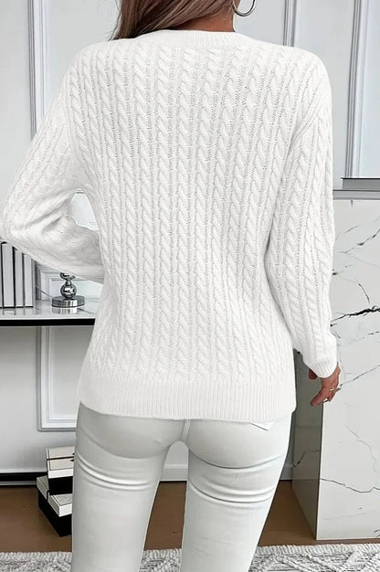 A Vintage Style Sweater with Delicate Timeless Details
