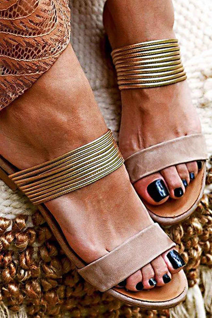 A Vintage Style Sandals with Delicate Timeless Details