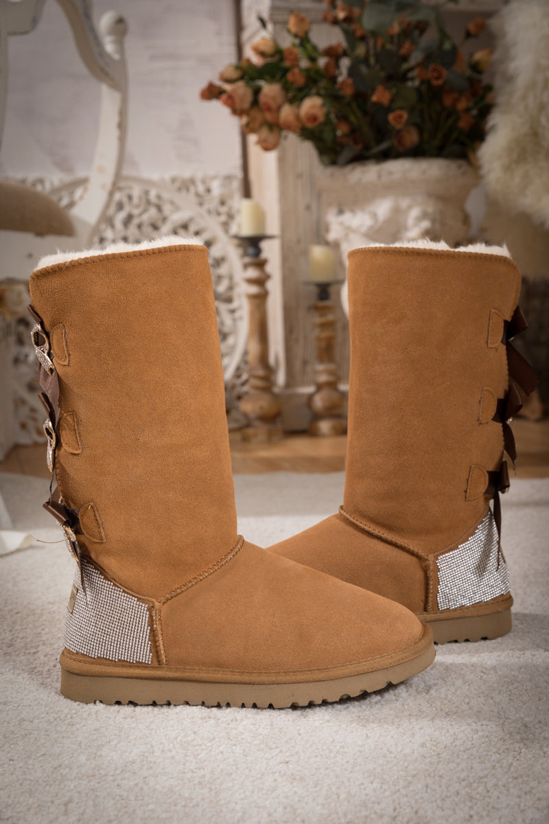 A Vintage Style Boots with Delicate Timeless Details