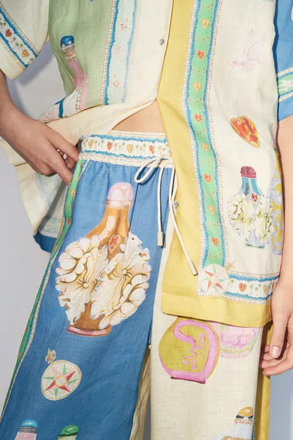 A Vintage Style Pants with Delicate Timeless Details