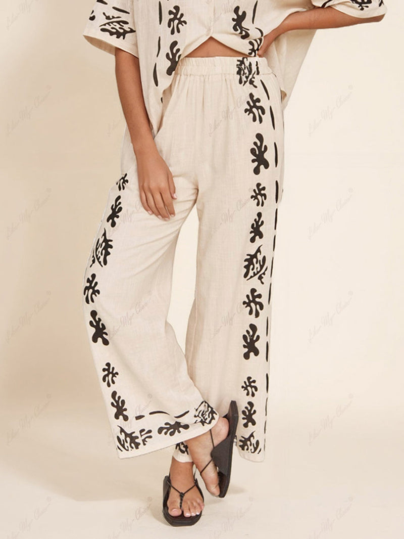 A Vintage Style Pants with Delicate Timeless Details