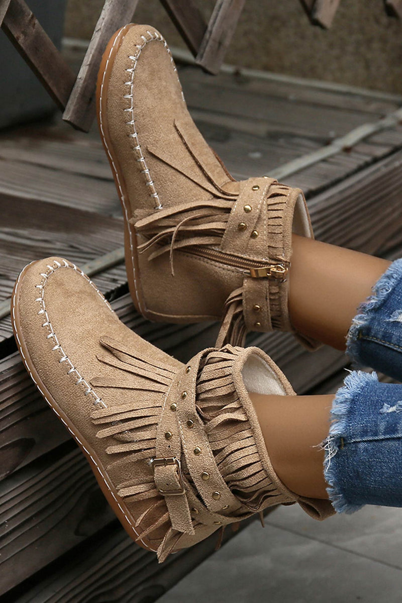 A Vintage Style Boots with Delicate Timeless Details