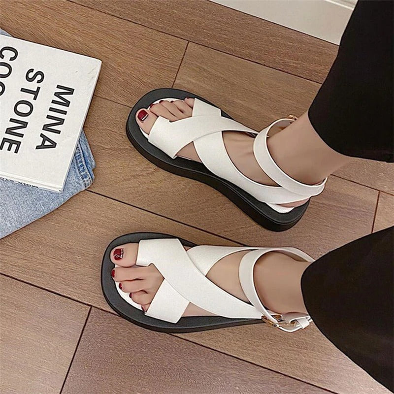 A Vintage Style Sandals with Delicate Timeless Details
