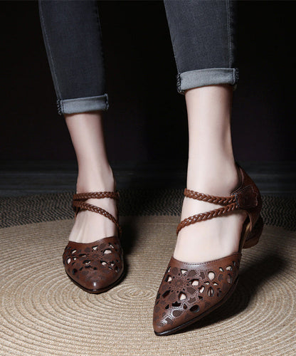 A Vintage Style Sandals with Delicate Timeless Details