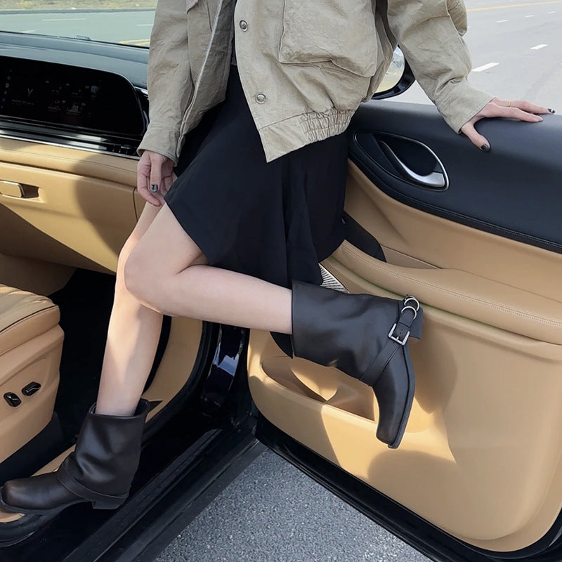 A Vintage Style Boots with Delicate Timeless Details