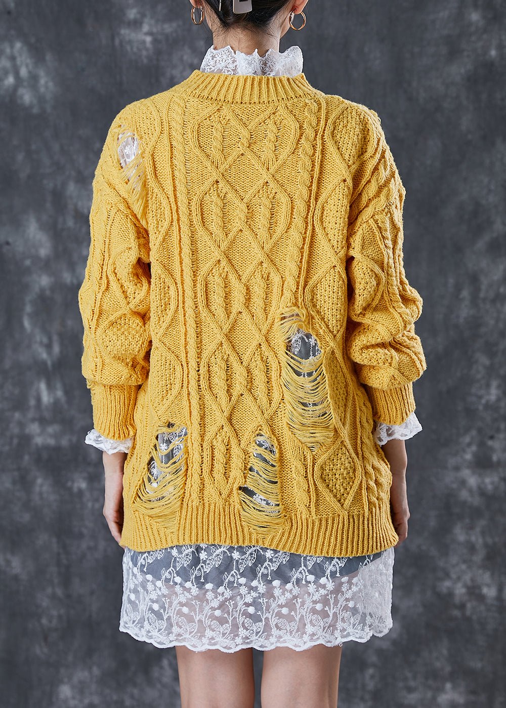 A Vintage Style Sweater with Delicate Timeless Details