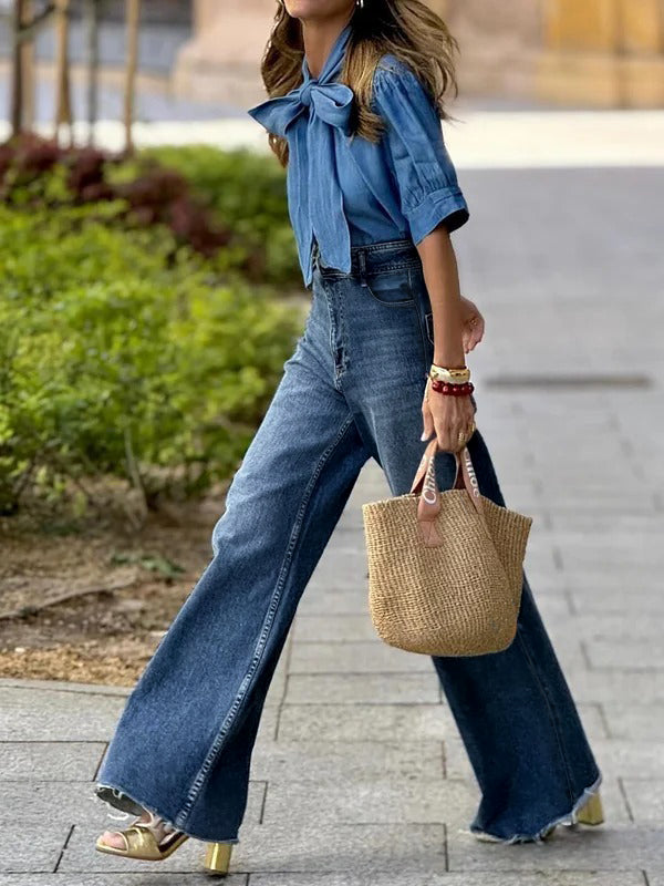 A Vintage Style Pants with Delicate Timeless Details