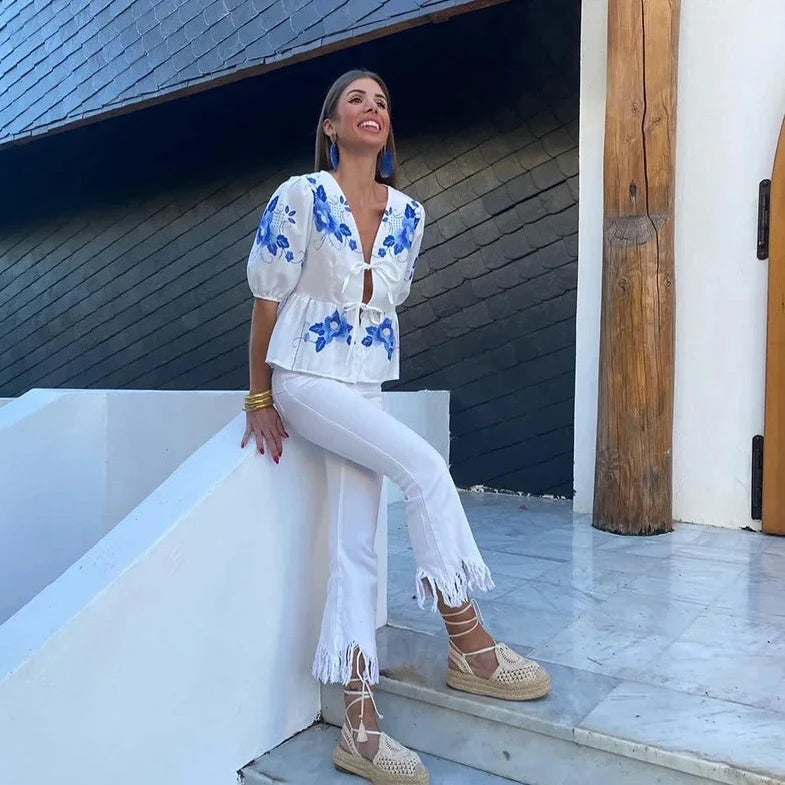 Vintage Inspired Blouse with a Contemporary Edge