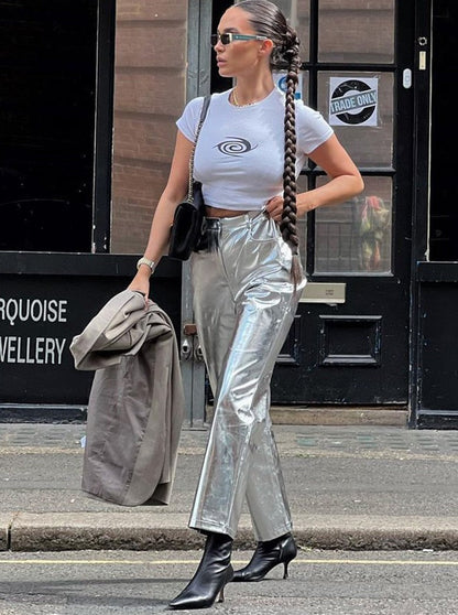 A Vintage Style Pants with Delicate Timeless Details