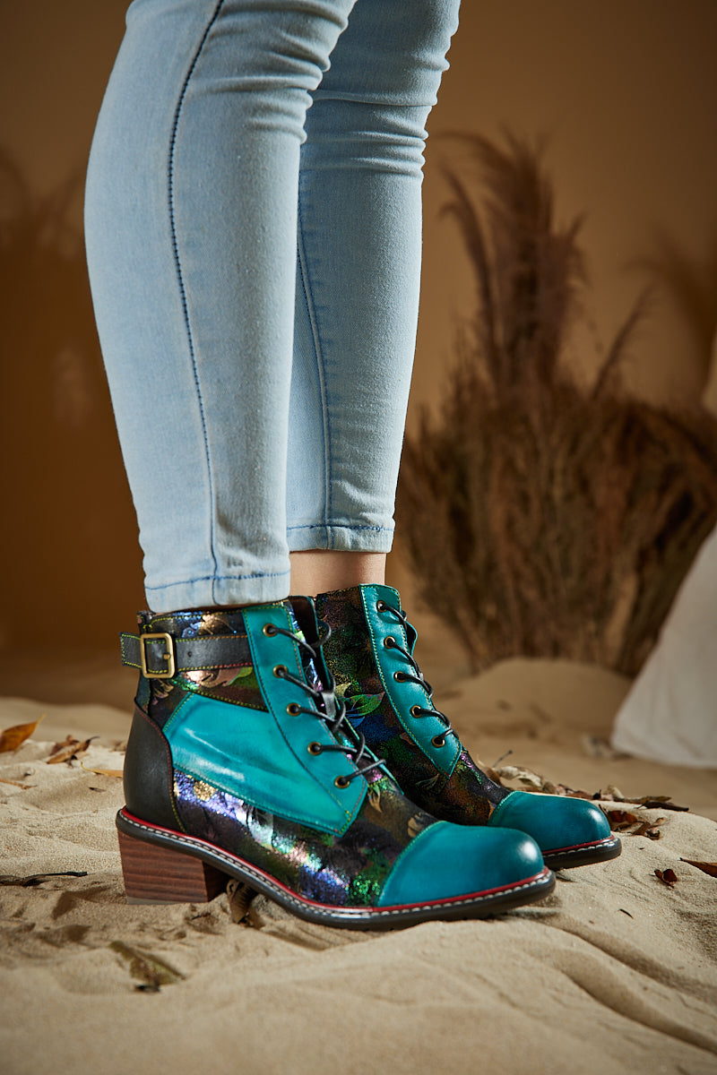 A Vintage Style Boots with Delicate Timeless Details