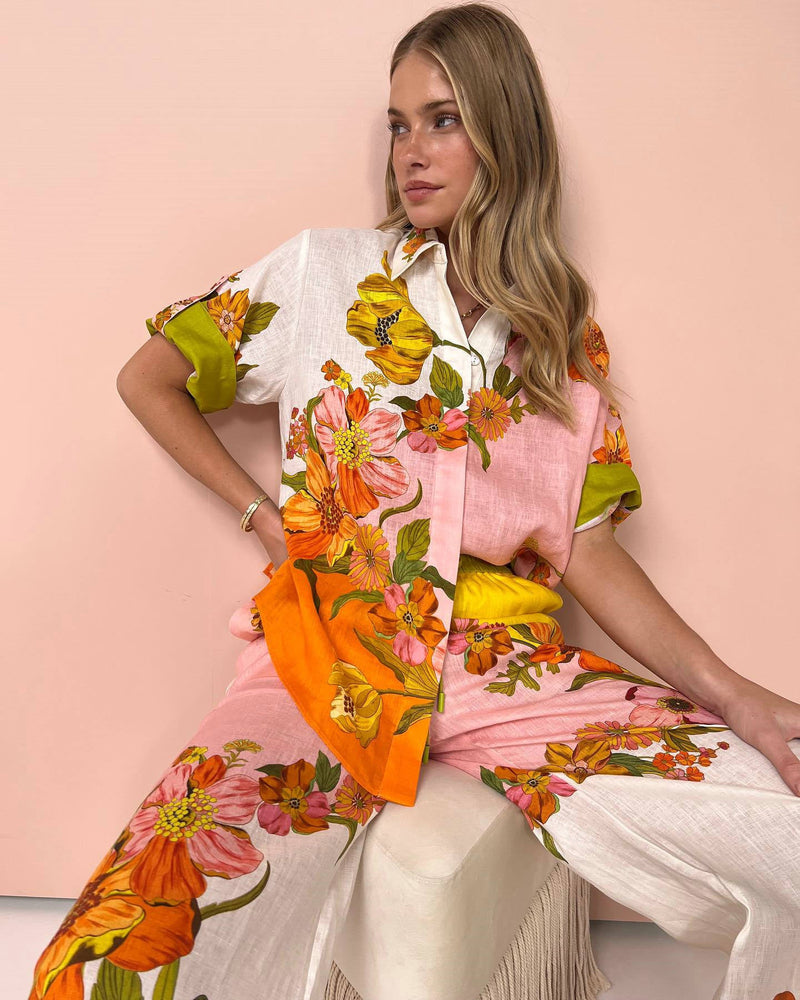 A Vintage Style Pants with Delicate Timeless Details