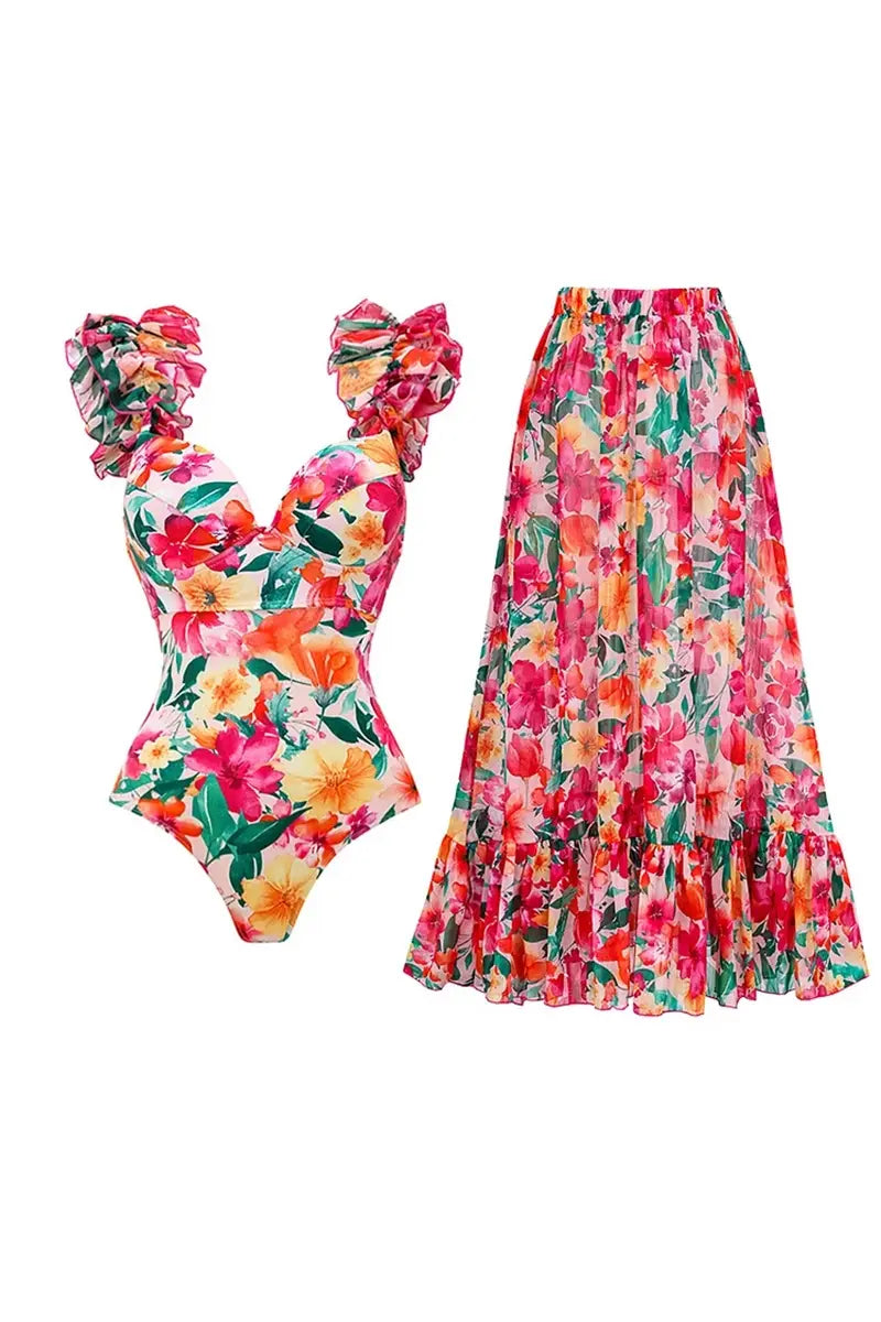 A Vintage Style Swimsuit with Delicate Timeless Details