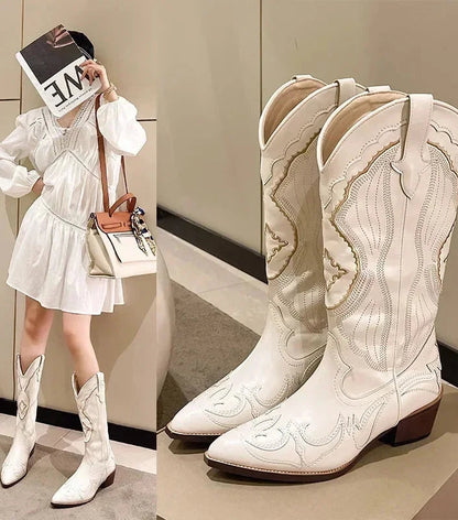 A Vintage Style Boots with Delicate Timeless Details