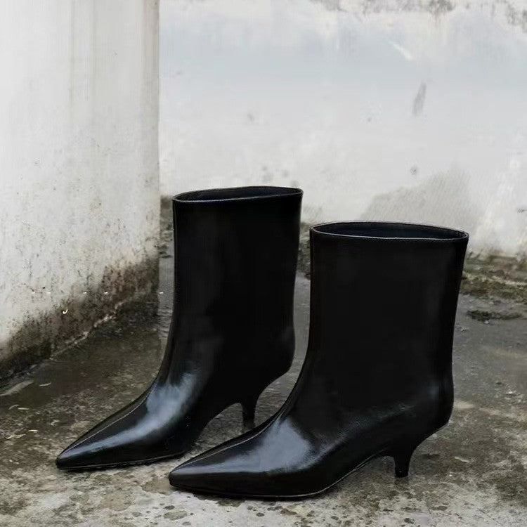 A Vintage Style Boots with Delicate Timeless Details
