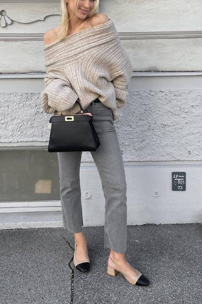 A Vintage Style Sweater with Delicate Timeless Details