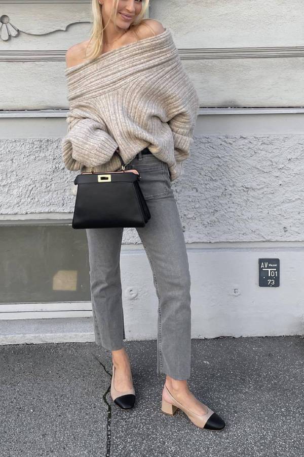 A Vintage Style Sweater with Delicate Timeless Details