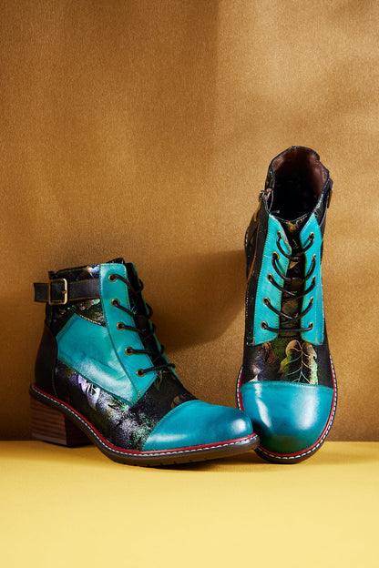A Vintage Style Boots with Delicate Timeless Details