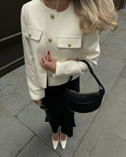 A Vintage Style Jacket with Delicate Timeless Details