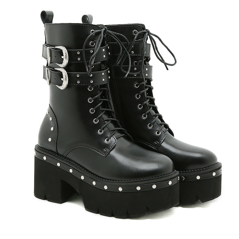 A Vintage Style Boots with Delicate Timeless Details