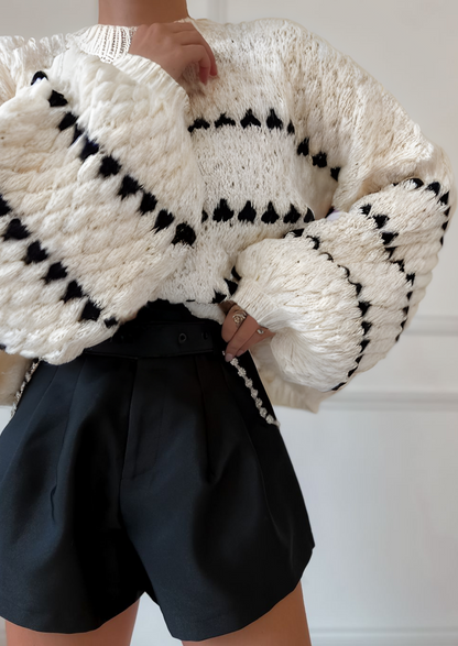 Vintage Inspired Sweater with a Contemporary Edge