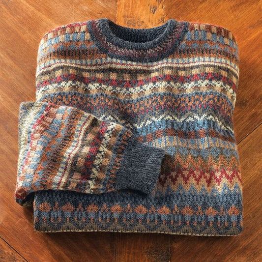 Vintage Tribal Iceland Pattern Warm Comfy Sweater elevenforest