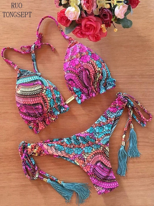 Classic Vintage Bikini with a Flattering Fit