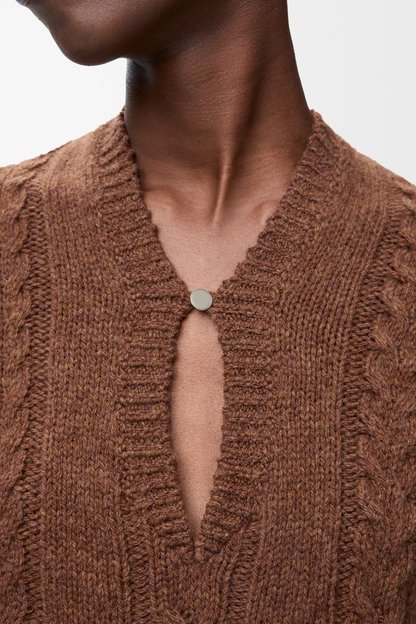 A Vintage Style Sweater with Delicate Timeless Details