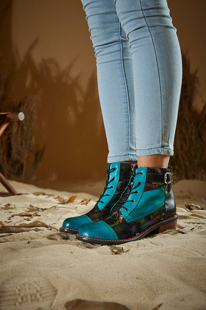 A Vintage Style Boots with Delicate Timeless Details