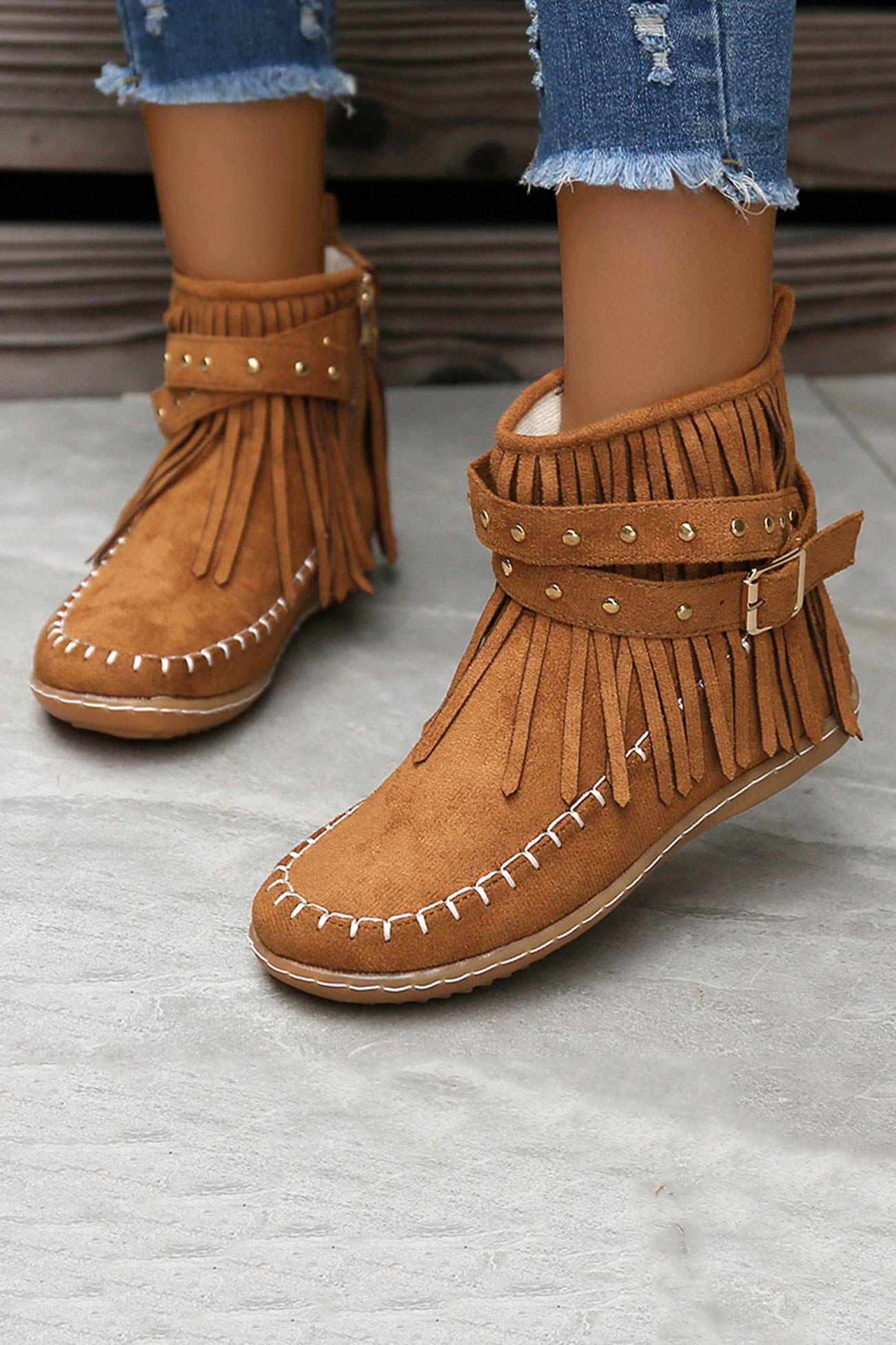 A Vintage Style Boots with Delicate Timeless Details