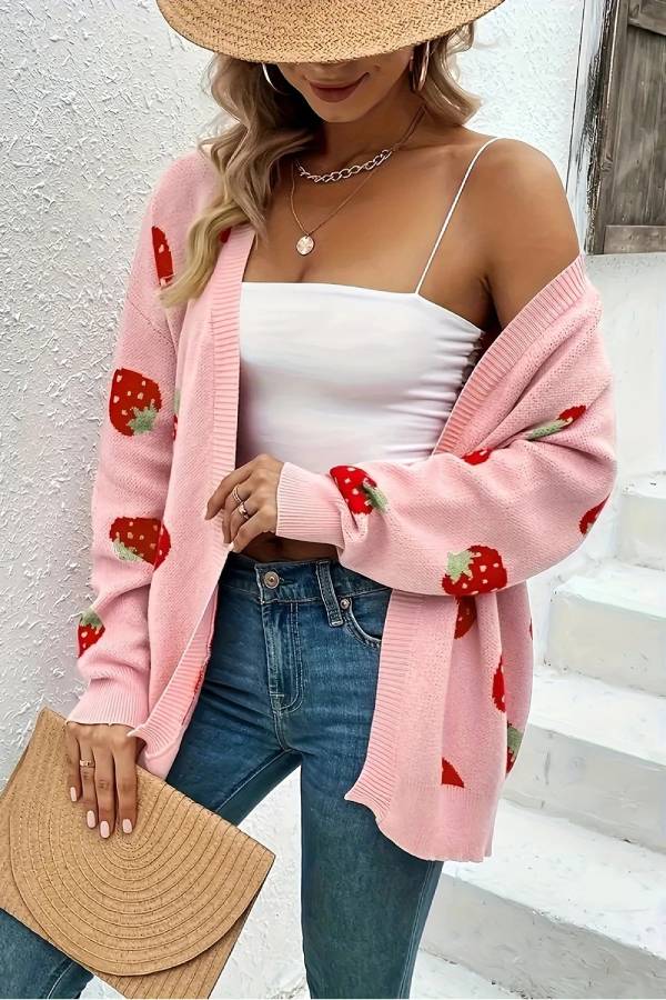 Well Tailored Cardigan with a Graceful Silhouette