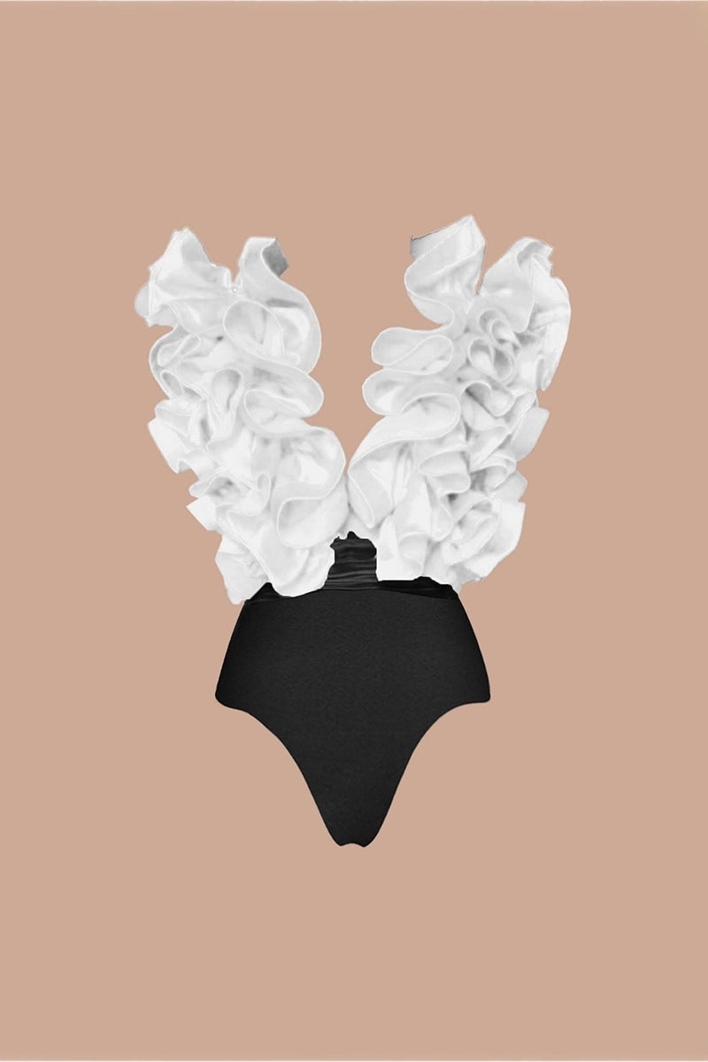 Beautifully Finished Swimsuit in a Timeless Design