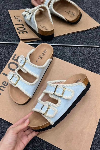 A Vintage Style Sandals with Delicate Timeless Details