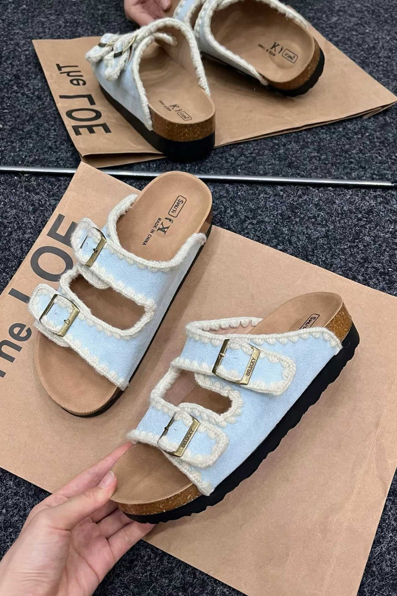 A Vintage Style Sandals with Delicate Timeless Details