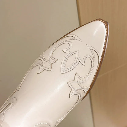 A Vintage Style Boots with Delicate Timeless Details