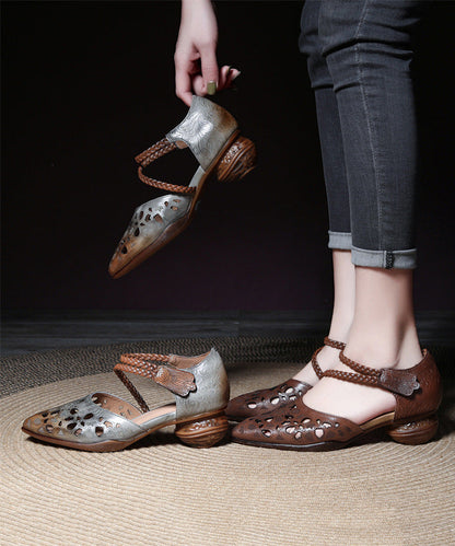 A Vintage Style Sandals with Delicate Timeless Details