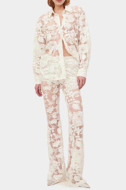 A Vintage Style Pants with Delicate Timeless Details