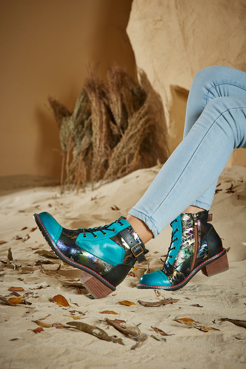 A Vintage Style Boots with Delicate Timeless Details