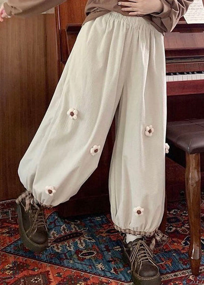 A Vintage Style Pants with Delicate Timeless Details