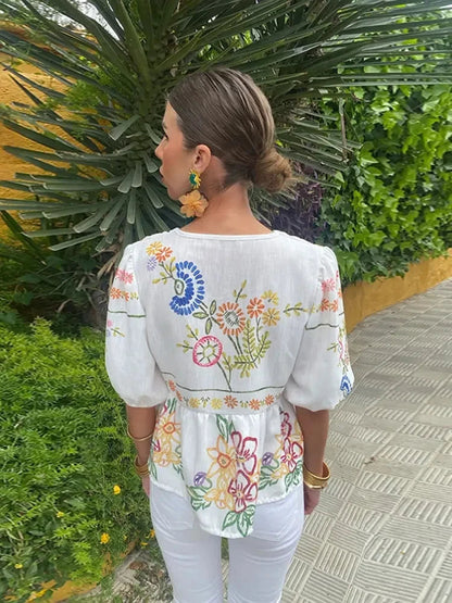 Vintage Inspired Blouse with a Contemporary Edge