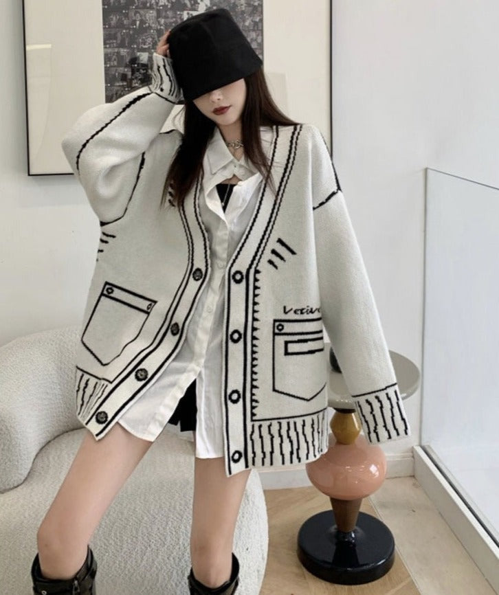 A Vintage Style Cardigan with Delicate Timeless Details