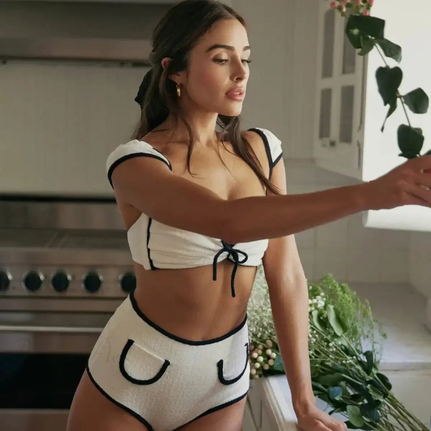 Vintage Inspired Bikini with a Contemporary Edge